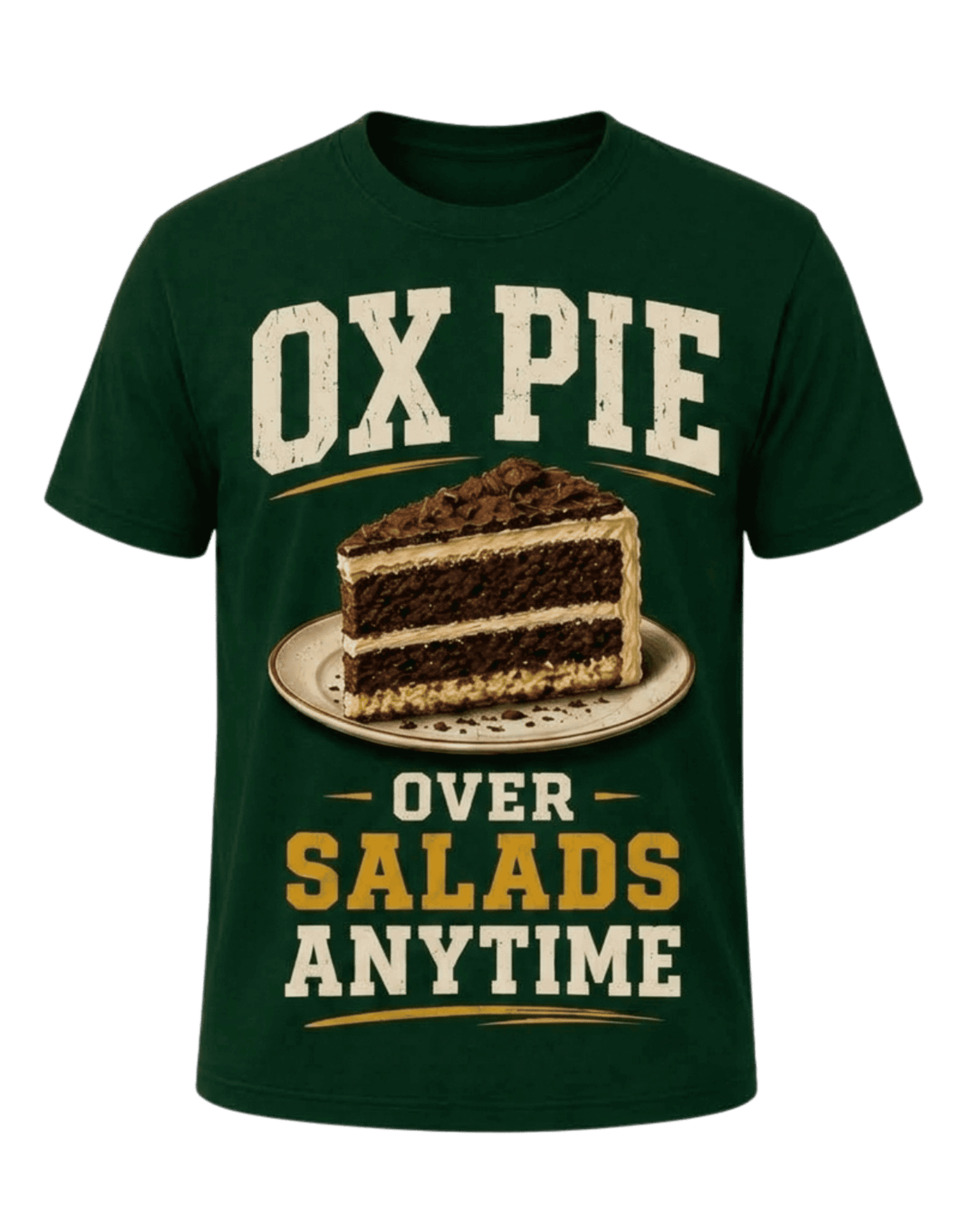Ox Nché Over Salads in Bottle Green